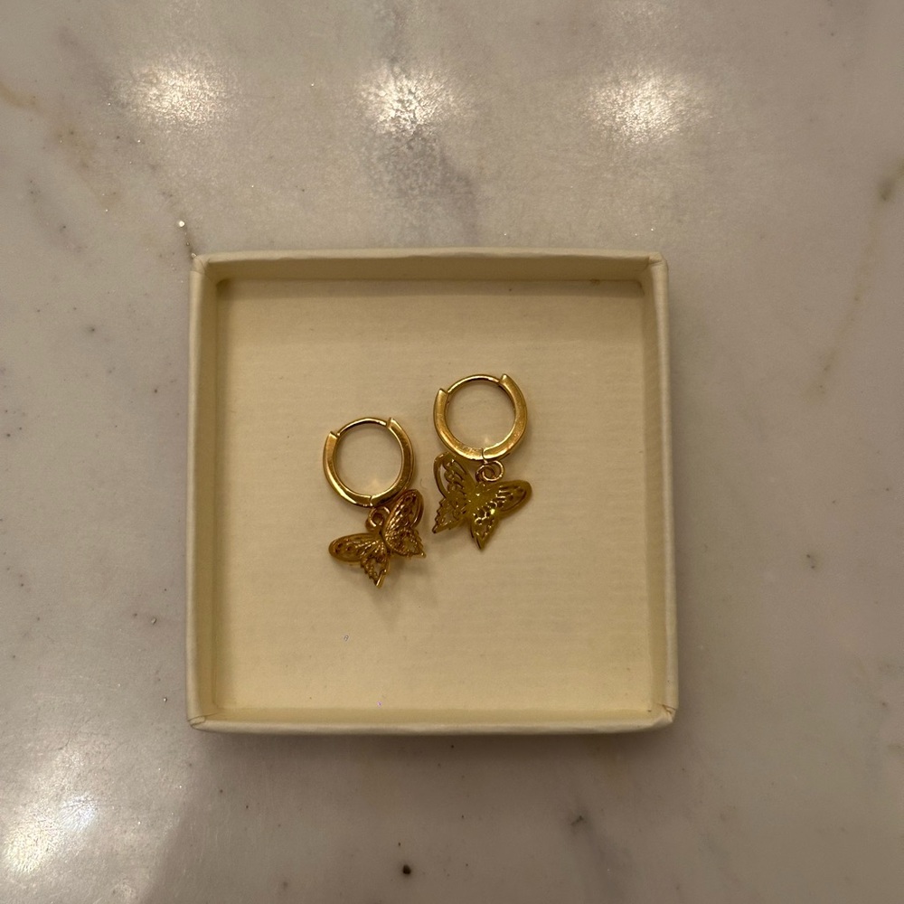 Are You Am I Butterfly Earrings